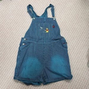 Winnie the Pooh overalls, size large